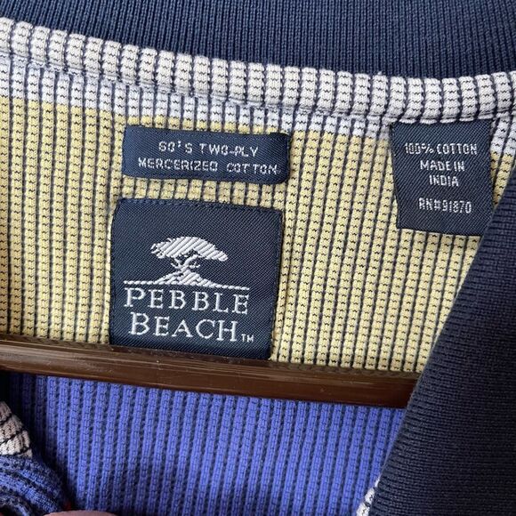 Pebble Beach size XXL  two ply Mercerized cotton. Polo shirt. - Picture 5 of 7